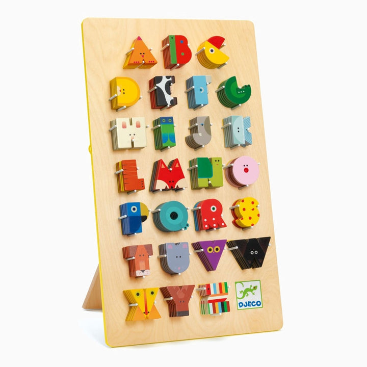 Buchstaben TIERMOTIV aus Holz für Kinder von Djeco Spielzeug Djeco Djeco
