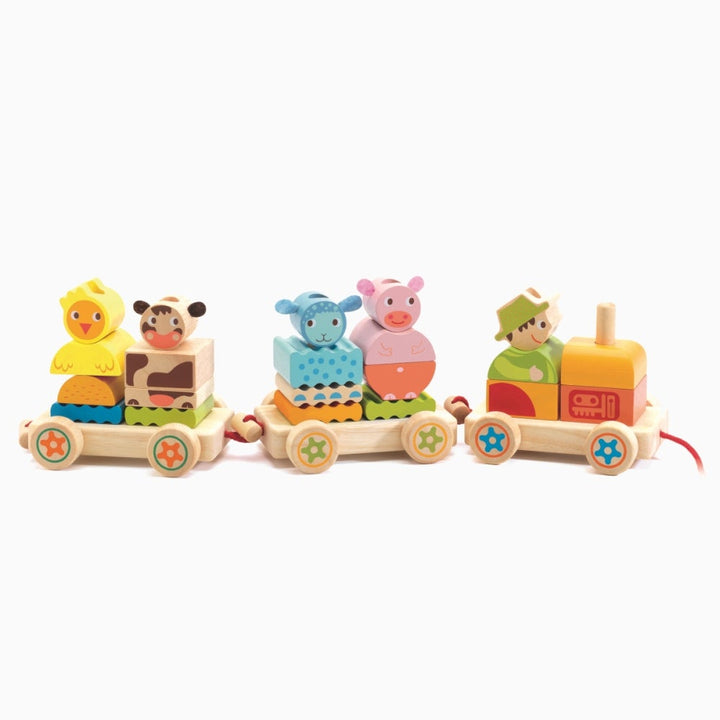 Holzeisenbahn CREAROULE für Kinder von Djeco Spielzeug Djeco Djeco