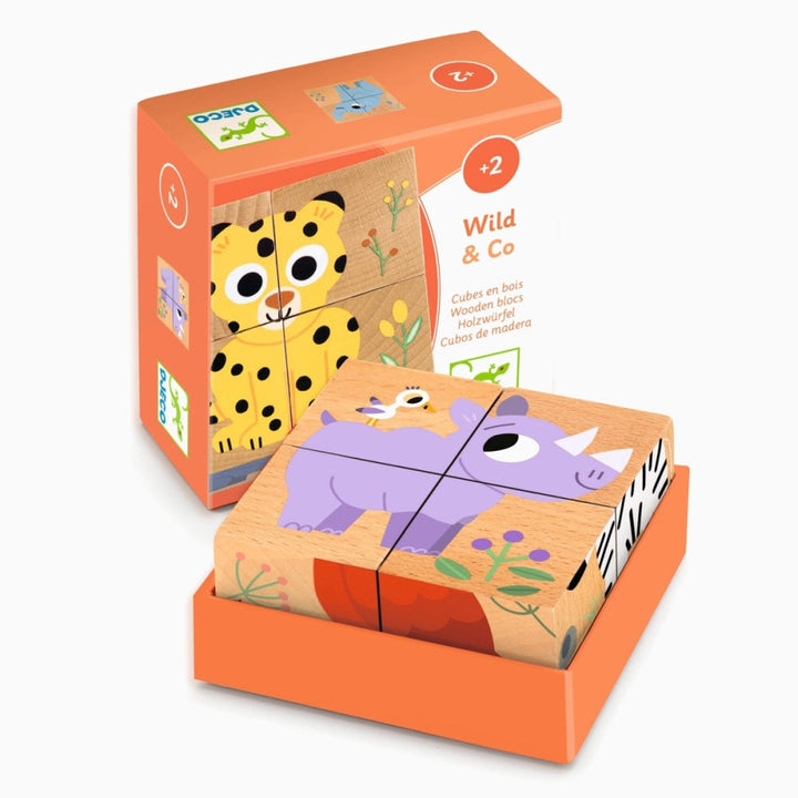 Holzpuzzle WILD & CO  für Kinder von Djeco Spielzeug Djeco Djeco