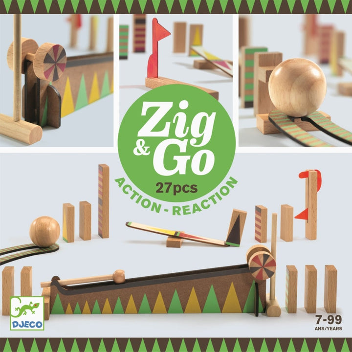 Holzspielzeug ZIG & GO 27-tlg für Kinder von Djeco Spielzeug Djeco Djeco