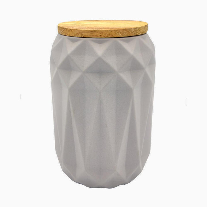 Keramikdose MAILAND + FLORENZ  mit Holzdeckel Keramikdose Aturel