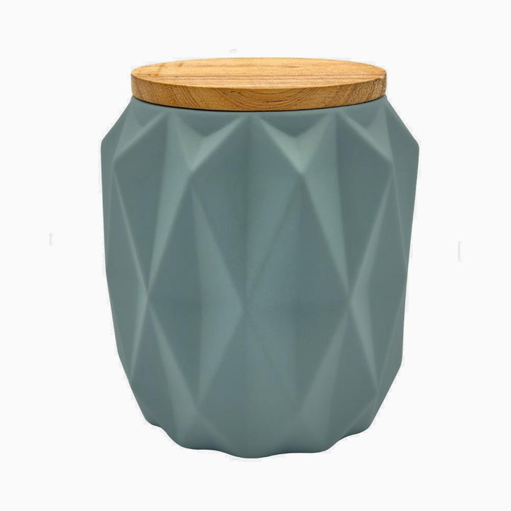 Keramikdose MAILAND + FLORENZ  mit Holzdeckel Keramikdose Aturel