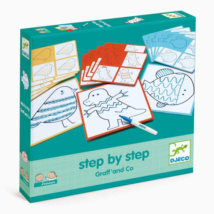 Lernspiele STEP BY STEP für Kinder von Djeco Spielzeug Djeco Djeco