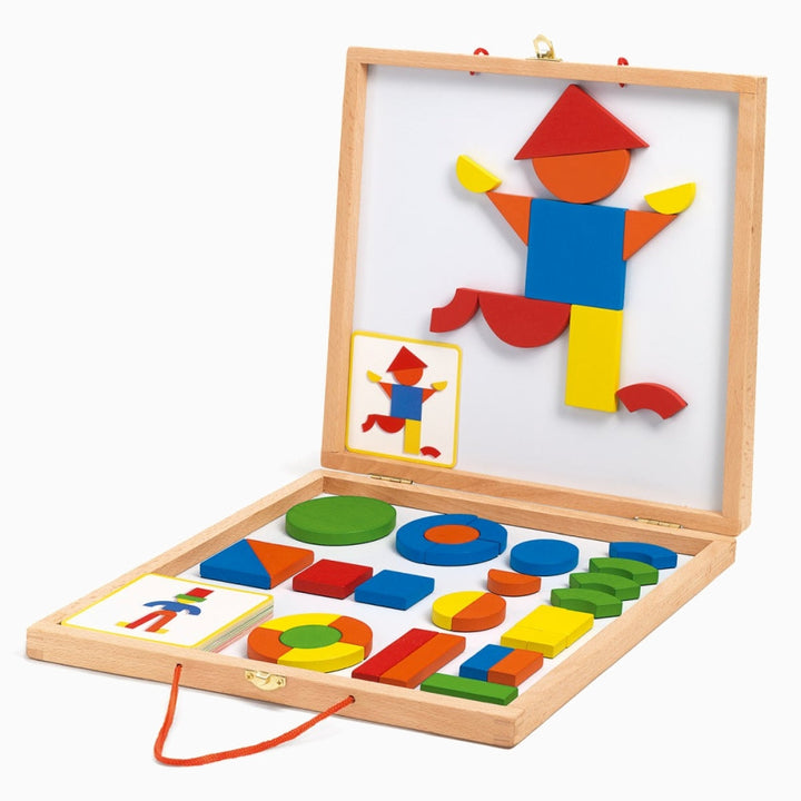 Magnetspiel GEOFORM aus Holz für Kinder von Djeco Spielzeug Djeco Djeco
