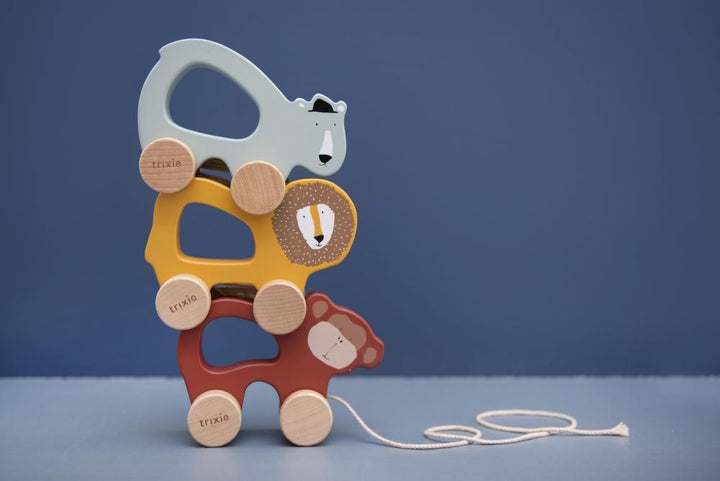 Nachziehtier ANIMALS aus Holz für Kinder von Trixie Spielzeug Trixie Trixie