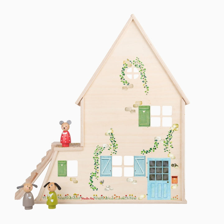 Puppenhaus LA GRANDE FAMILLE aus Holz für Kinder von Moulin Roty Spielzeug Moulin Roty Moulin Roty