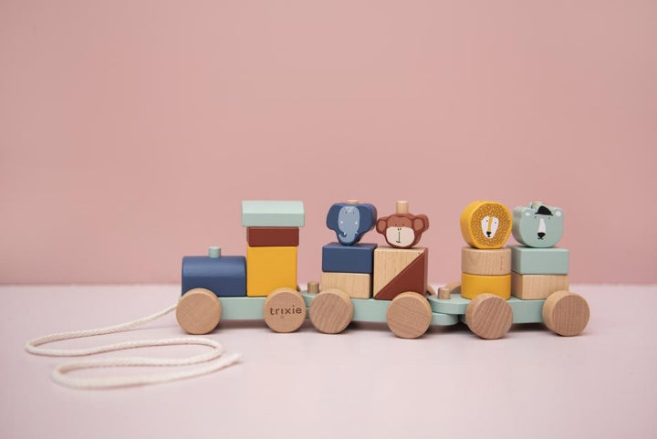 Holzspielzeug TIEREISENBAHN für Kinder von Trixie Spielzeug Trixie Trixie