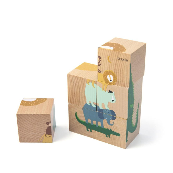 Holzspielzeug WÜRFELPUZZLE für Kinder von Trixie Spielzeug Trixie Trixie