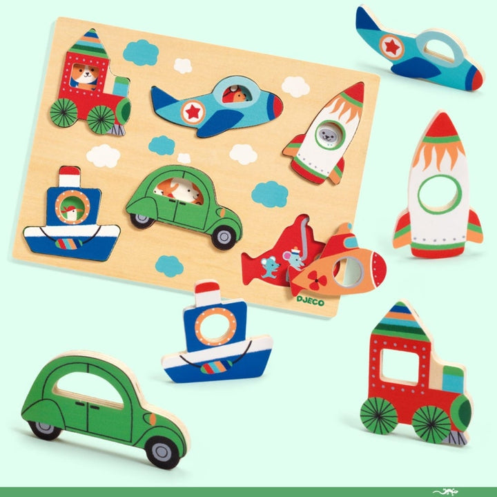 Steckpuzzle COUCOU für Kinder von Djeco Spielzeug Djeco Djeco