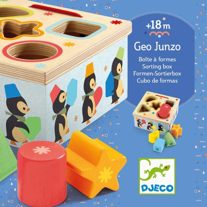 Steckspiel GEO JUNZO aus Holz für Kinder von Djeco Spielzeug Djeco Djeco