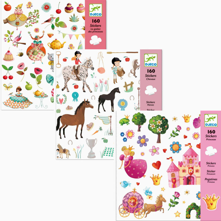 Sticker Set GIRLS 480 Stk für Kinder von Djeco Spielzeug Djeco Djeco