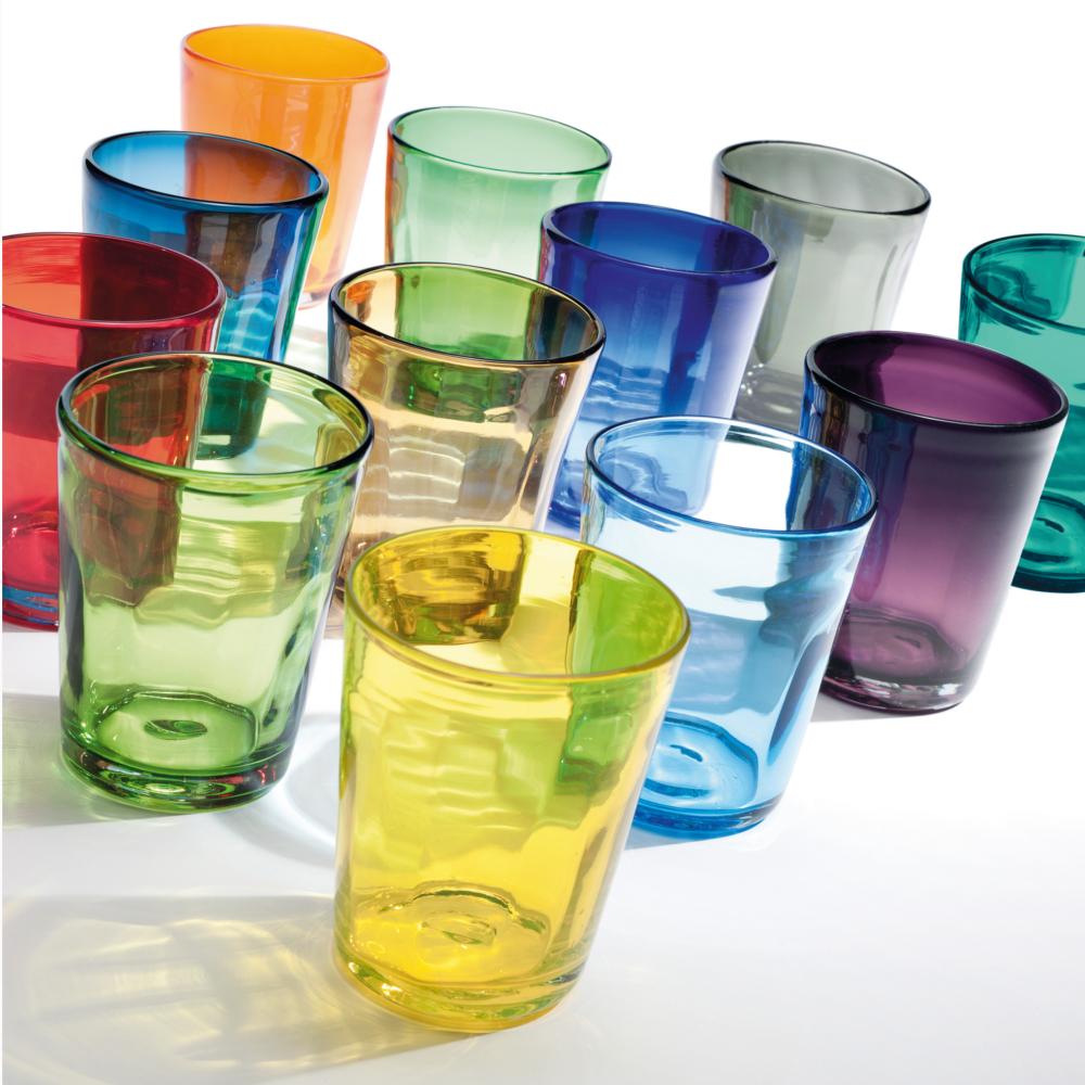 Mundgeblasene Glaser Bunt